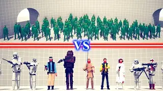 ZOMBIE TEAM vs STAR WARS TEAM - Totally Accurate Battle Simulator TABS