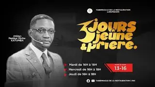 3ème JOUR DES REUNIONS DES JEUNES ET PRIERES | Pasteur Moïse KATUMBA | Jeudi 15.01.2026
