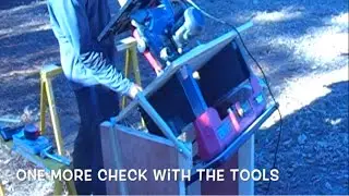 01: Flip-top workbench; Mounting a Band saw and Router in the same work space
