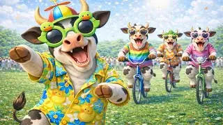 FUNNY COW DANCE 🐄| COW SONG  _ COW VIDEOS | DANCING COW | ANIMAL SOUND
