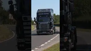 SCANIA Super 144L V8 530 | Haulmark Transport - Truckfest South East leaving