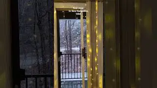 First snow of this Winter, New hampshire, USA #snow #snowfall #viralshort @azadiskitchen2914