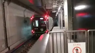 大阪メトロ中央線400系夢洲ヘッドマーク学研奈良登美ヶ丘行き夢洲駅発車