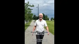 Mayor Foster at Port Darlington East Beach Park