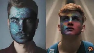 How to Paint Graphics onto a Face in Photoshop
