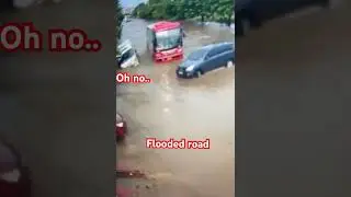 Flooded roads #subscribe #cctvfootage #floodedroad #flooded