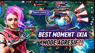 GAMEPLAY MODE AGRESIF IXIA + COMBO GLOO & GATOT BIKIN MUSUH TAK BERKUTIK  - MOBILE LEGEND SOLO RANK