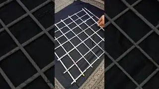 Grid for craft table with newspaper |wall decor