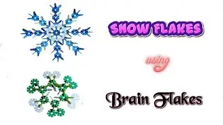 How to Build a Snow Flakes Pattern using Brain Flakes | Kids Creative activities at home.