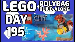 Lego Polybag Build-along Day 195 - City - Ocean Diver (30370) Assembly and Review