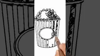 Pop Corn #Drawing #shorts #subscribe