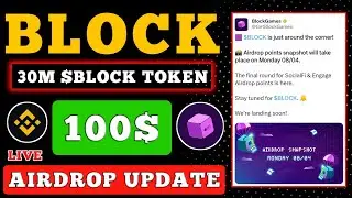 Block Game Airdrop Update 🤑 $Block Airdrop Snapshot 💸 $Block Token Earn Free Crypto💲