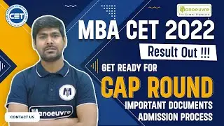 MBA CET 2022 | Result Out !!!! | Get Ready For CAP ROUND ! | Important Documents | Admission Process