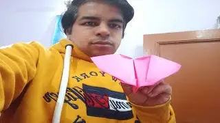 How to make a paper plane fly like a bat | Flying paper like bat | Bat paper plane.