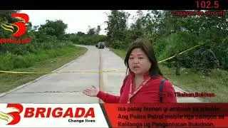 Police gi ambush sa km26 Tikalaan,Talakag Bukidnon.  Live  and direct Brigada lizzele Nobleza