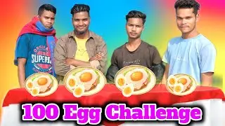 100 Egg puri | Eating challenge | funny Challenge Vlogs | Chandu Sadri Vlogs 
