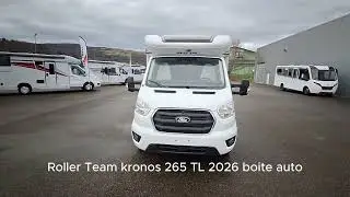 Camping car profilé Roller Team Kronos 265 TL, lit central en 5 places, neuf 2026