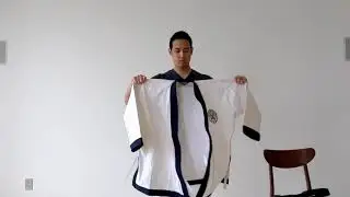 How to put on a uniform and tie a belt