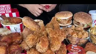 KFC FRIED CHICKEN, KFC BURGER, CHICKEN POPCORN, GRILLED CHICKEN, CHOCO LAVA CAKE, BLACK BEAN NOODLE