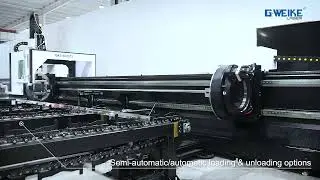 Gweike GKS6036T3 Fiber Laser Cutting Machine +Semi Auto Loading and Unloading System