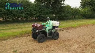 Quad Bike Sprayer in action