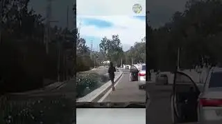 Shocking Moment Driver Exits Moving Vehicle - Watch What Happens Next!