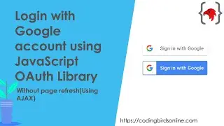Login with Google account using JavaScript Auth library | 100% Working Source Code
