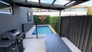 Beach House Perth pool and BBQ area
