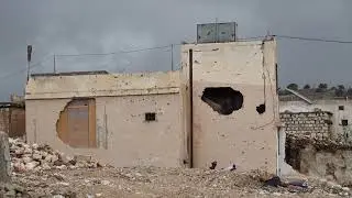 Israeli-Constructed Wall Seen From Destroyed Southern Lebanon