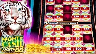 ★ MIGHTY CASH ULTRA 88 ★ BOOST SPINS + DOUBLE UP + EXTRA SPINS - BONUS!!! Aristocrat CASINO SLOTS