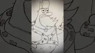 Drawing all SpongeBob Characters- King Neptune Movie Version #spongebob