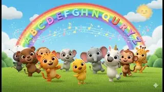 Learn ABC with Cute Animals | Fun Cartoon Alphabet Song for Kids Toddlers & Preschoolers
