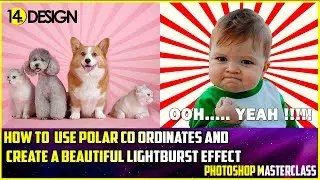 Photoshop Masterclass - How to use Polar Coordinates and create light burst and sun rays effect