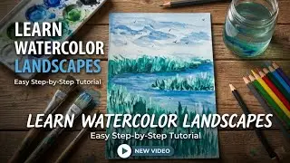 How to Paint Realistic Grass and Water in Watercolor (Simple Techniques)