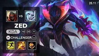 Zed vs Zyra Jungle - KR Challenger - Patch 25.11 Season 15