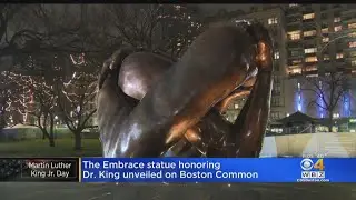 Memorial honoring MLK, Coretta Scott King unveiled in Boston