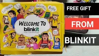 Free welcome gift box from blinkit || Blinkit welcome kit box 🎁