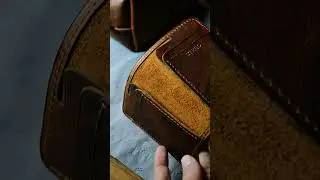 Handmade leather card holder. Personalized leather wallet #wallet #leather #leatherwallet