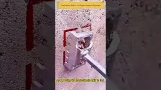 The Fastest Way to Cut Square Holes in Concrete | 86 Junction Box Tool #viralvideo  #ytshorts #tools