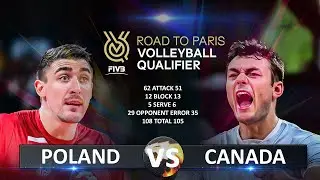 Poland vs Canada | Volleyball Olympic QT 2023