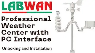 Compact Weather Station / Temperature and Humidity Sensor with Anemometer / Indoor and outdoor