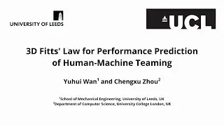 3D Fitts' Law for Performance Prediction of Human-Machine Teaming
