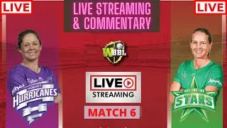 🔴LIVE : WBBL 2021 Live | Match 6 | MS W vs HB W | Melbourne Stars Women vs Hobart Hurricanes Women