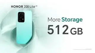 HONOR 200 Lite 5G | Память 512 ГБ и сверхпрочное закаленное стекло