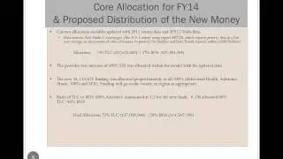 Core Services and Core Allocation Model Review
