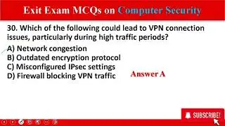 Top 50+ MCQs Computer Security  For All Upcoming Exams Part I