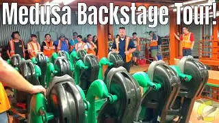 Medusa Backstage Tour (OFF Ride POV + Maintenance Shed Tour)- Six Flags Great Adventure, Jackson, NJ