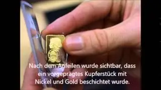 Falschgoldbarren entlarvt mit der Magnetwaage