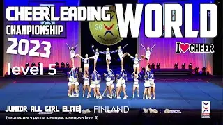 2 Finland TEAM / Junior All Girl Elite / Cheerleading World Championship 2023