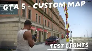 GTA 5 - Custom map. Testing light sources in the model and objects displayed by time (TOBJ)